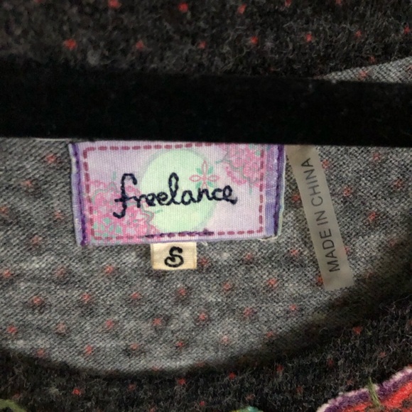 Vintage Anthropologie wool applique midi dress - Picture 3 of 4